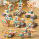 Sang Shu Enfants de 3 à 6 ans Toys Girls 5 Réparation de la boîte à outils Baby Box Vis Vis Disassement Assemblage Décoration Réparation Boy 8 [Pony Blue] Diy Set Set 146pc + Electric 1