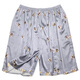 Sulai Sommer Herren Silk Big Shorts Beach Hosen Freizeitheim Pyjamas Hosen Mulberry Seide Loose Plus-Size-Shorts Fluoreszenzgrün 13977 Doppelkrepp 130-185jin [Jin gleich 0,5 kg] Alle Größe