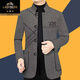 Classic car high-end wool casual jacket for men spring and autumn new slim business casual dad wear wool suit jacket light gray XL 180/96A recommended 135-155Jin Jin equals 0.5 kg