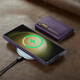 Yiyan convient au boîtier de téléphone mobile Samsung S24 Galaxy S23ultra Business Retro S23FE Carte Wallet S24 + Case de charge sans fil brun clair + sac de carte magnétique Samsung Galaxy S24ultra
