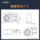 BEYZK2040流水线配件输送机头机铝座尾固定座铝型材滚筒调节张紧座 套装12040铸铝尾座1个+螺丝1包