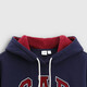 Gap Women's 2025 Autumn New Three-dimensional Foam Printed Logo Fleece Loose Hooded Sweatshirt Top 792495 Gap Women's 2025 Autumn New Three-dimensional Foam Printed Logo Fleece Loose Hooded Sweatshirt Top 792495