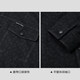 HLA Hailan House Jacket Men's 25 Denim Style Lapel Snap Jacket Men's Autumn HWJAD3J142A