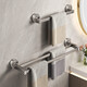 
Suction cup towel pole bathroom without punching bathroom gun grey towel rack wall-mounted double single rod storage storage rack bold thickened suction cup grey single rod 40cm-9856