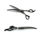 Beni pet pet scissors, grooming curved scissors, cat and dog pet shearing scissors, black and gray pet scissors set, 3 scissors + 1 comb