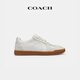 COACH new men's shoes ELLIS sneakers, lace-up flats, moral training shoes, lightweight, luxury, daily casual, versatile, bright white 42
