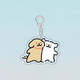 Line puppy keychain promotion fun cartoon cute toys school bag pendant acrylic puppy keychain*1 (random)