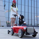 Nuotong Kangshuai Car para el automóvil eléctrico para niños El automóvil de juguete de control remoto de las cuatro ruedas puede sentarse sobre hombres, mujeres, niños, coche de bebé Swing-Child Camiseta blanca: puede pararse adultos + tracción en las cuatro ruedas + batería grande