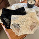 
Sexy lace underwear for girls 2024 new French pure sensual fairy polka dot mesh sexy women's briefs Y3884-blue + black + skin color + green M suitable for 80-100Jin [Jin equals 0.5 kg]