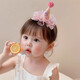 Sha Yanqi's baby birthday hat hair clip one year old film princess crown hair ornaments do not pull the hair clip girls ins style ritual sense one birthday hat hair clip for meat fans