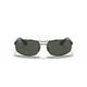 Rayban Männer 24 neue RB3527 Einfache Sonnenbrille klassischer Pilotstil bequemer und leichter Fahrteile Black_Green Classic L.