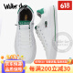 Walker Shop休闲鞋男2025新款夏季透气冰丝速干布鞋时尚刺绣韩版潮流帆布鞋男 白绿 42
