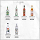 Aobeck Tequila Diy cocktail Set Whisky Vodka Brandy Gin Rum Wine Combination Six Botles Base Bas Vine Combinaison 6 Bouteilles