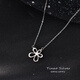 Laomiao 925 Sterling Silber Blumen Halskette für Frauen 2025 Neues Schlüsselbeutel Kette Leicht Luxus Nische Design Sinn Halskette Sommerblumenkette