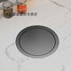 Borage kitchen countertop stainless steel embedded trash can cover household bathroom sink flip cover swing cover round black countertop trash can cover 18cm + no