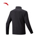 ANTA (ANTA) Brother Z's same style Fire Shell Earth Shell 3.0 Antistatic Fleece Jacket Outdoor Stand Collar Jacket Men's Jacket Men's Style - Jacquard Thick Needle - Stand Collar Style Basic Black Gray - 4 L (Male 175 Female 170)