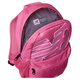 Couleur solide de New Balance Fashionable et polyvalent à fermeture éclair et à clôture en polyester sac à dos ordinaire rose féminin rose