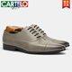 Cartelo Zapatos de cuero de tres articulaciones para negocios para hombres ropa formal de primavera y verano de cuero hecho a mano Poined Toe Oxford Zapatos de boda British Derby Zapatos KD9226 40