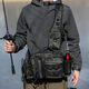 
Multifunctional Luer breast bag large waist bag tactical crossbody fishing fishing bag pole bag outdoor backpack black scorpion CP color
