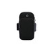 New sports arm bag, mobile phone arm strap, arm bag, men's and women's running wrist bag, waterproof gift, logo manufacturer can be printed, drawstring type (black, universal for 6.5-inch mobile phones)