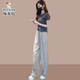 Pájaro carpintero 2025 Summer Nuevo modelo para mujeres que reduce el traje hermoso y de moda para el temperamento informal y delgado y de moda. Pantalones individuales M [100Jin [Jin equivale a 0.5 kg]]