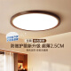 JPHZNB Color de nogal Protección de ojos Luz de techo de dormitorio simple Balcón de balcón de la habitación principal redonda del pasillo 4W Spectrum completo RA9740 cm-Tres segmento/40W