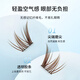 Beauty Fox Glue-free False Eyelashes Nine-tailed Rabbit Brown 100 Clusters Double-tailed Fox Eye Tail Slanting Self-Adhesive Eyelashes MF8069