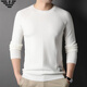 Falamone Armani Autumn Sweater Fino Sweater Men Tendencia juvenil Sétigo redondo Cardigan Base informal
