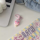 Keychain mignon caricatures amusant inscripte simululay play pendant girl couple meilleur ami sac à dos accessoires cadeau 1 paquet (modèle aléatoire)