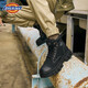 Dickies Botas Martin para hombre Botas de moda para hombre Botas cómodas para exteriores Botas de cuero Botas de trabajo de estilo británico para hombre Negro 43