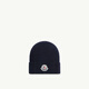 Moncler Men's Wool Beanie - Navy Blue UNI