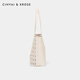 
CinvaiKrose shoulder bag women's 2025 new autumn and winter large capacity hollow tote bag commuting women's bag birthday gift cream white [gift for girlfriend, wife and girls]