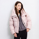 Three-color large size women's clothing 2025 winter new 90 duck down jacket hooded bread jacket fat mm