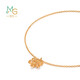 Chow Sang Sang 18K Gold Wing Series Hexagonal Star Color Gold Bracelet Women's Bracelet 91598B17cm