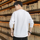 Woodpecker [two-piece] T-shirt men's summer new short-sleeved base shirt men's sweatshirt casual men's spring and autumn top clothes 6909 sea blue + 6908 white XL (recommended 130-150Jin [Jin equals 0.5 kg])