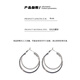 Fan Shengyu Su hoop double hoop large earrings for women 2025 new high-end simple and atmospheric earrings fashionable face-showing small earrings double hoop earrings - silver