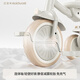 MAIDUOMI children's tricycle 13-year-old foldable multi-functional bicycle retro white_pu silent wheel_one-click folding
