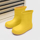 Lugeli süße Regenstiefel für Frauen japanische Erwachsene, die Regenstiefel im Freien in modischen Outdoor-wasserdichten nicht rutschfesten Kee-resistenten weichen Gummischuhen an regnerischen Tagen gelbbär 37 Größe sind, ist klein. Es wird empfohlen, eine Größe größer zu nehmen
