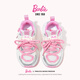 Barbie Girls Spring and Autumn Sneakers Girls Outdoor Casual Shoes Soft Sole Daddy Shoes DA6913 Pink 35