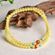 A Thousand Years Jade Beeswax Nanhong Bracelet Women's Multi-circle Round Bead Temperament Bracelet Jade Bracelet About 5mm QZD2693f