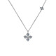 Lucky four-leaf clover necklace women's summer light luxury niche design high-end small flower clavicle chain hot style choker four-leaf clover necklace