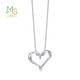 Chow Sang Sang platinum pendant Pt950 love platinum pendant without necklace 91882P