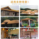 Simulated thatch plastic fur straw roof straw farmhouse scenic pavilion B&B wooden house courtyard carpet decoration encrypted thickened waterproof style straw yellow 3 meters wide * 12 meters long