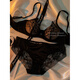 Victoria's style sexy secret French lace underwear for women with thin and small breasts, anti-sagging, large breasts, sexy bra set for gift giving, burgundy 85B 38