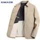 Romon 100% cotton jacket men's young and middle-aged spring and autumn coat work wear casual lapel dad wear men's jacket