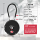 Auburn TSA Customs Lock Password Bloqueo Cable de acero Cabe Cabe Gabinete Bloqueo Bolsa de viaje Bloqueo TSA007