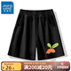 Trueves Girls Shorts Summer Girls Модные спортивные брюки Детские повседневные черные пять штанов Thin [Sports Skxe41] WR826 150