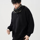 American Henry collar sweater for men, early spring, high-end, lazy-style bottoming sweater, cleanfit inner layer, black, JD.com XL