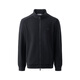 GIOVANNI VALENTINO Autumn and Winter Stand Collar Jacket Men's Casual Wool Business Loose Knitted Jacket Top Black XL