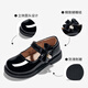 Red Dragonfly Children's 2025 Autumn and Winter Children's Shoes Girls Small Leather Shoes 3-6 Years Old Princess Shoes Single Shoes Q51BPPY455 Black 31